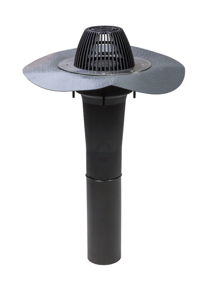 Водосточная воронка с фланцем из протана AM-110/630 для ТПО Vilpe купить в Санкт-Петербурге