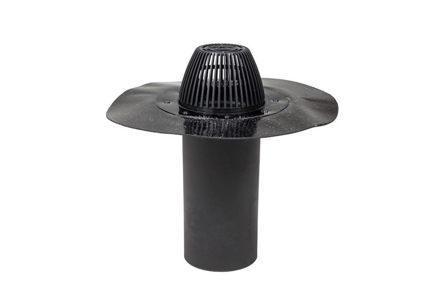 Водосточная воронка с фланцем из битума AM-160 Vilpe купить в Санкт-Петербурге