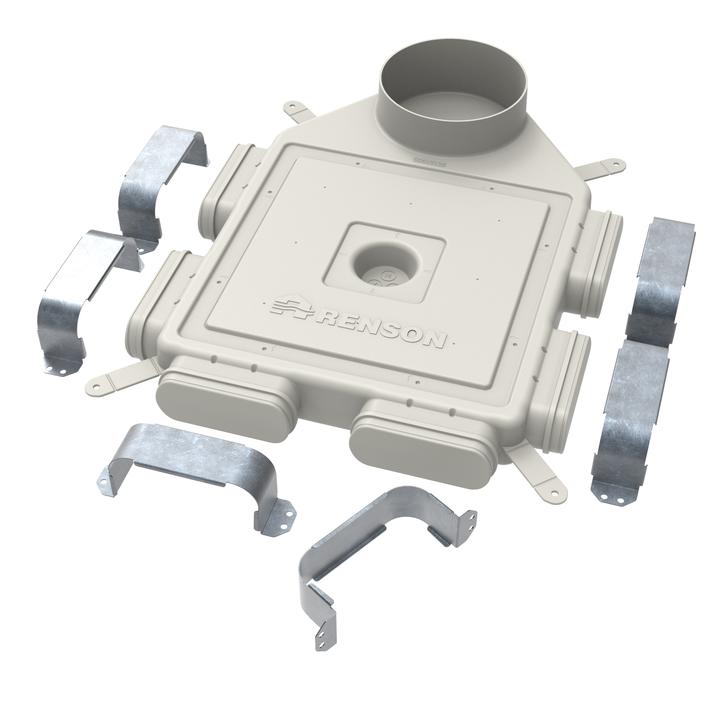 EasyFlex D160 вертикальный, 6/140*60мм распределительный короб на 6 каналов купить в Санкт-Петербурге