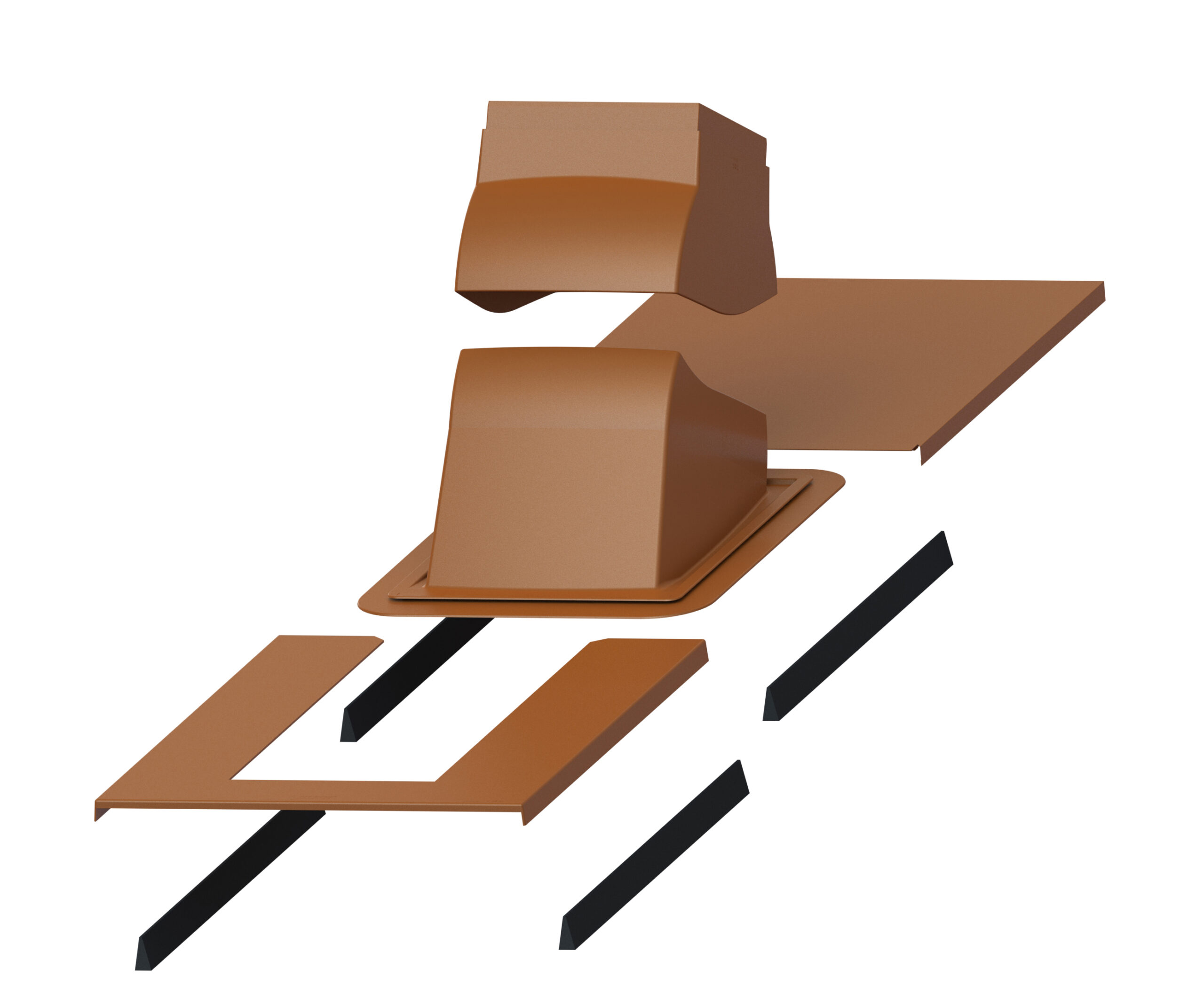 Проходной элемент PIIPPU MODULAR с окантовкой кирпичный Vilpe купить в Санкт-Петербурге