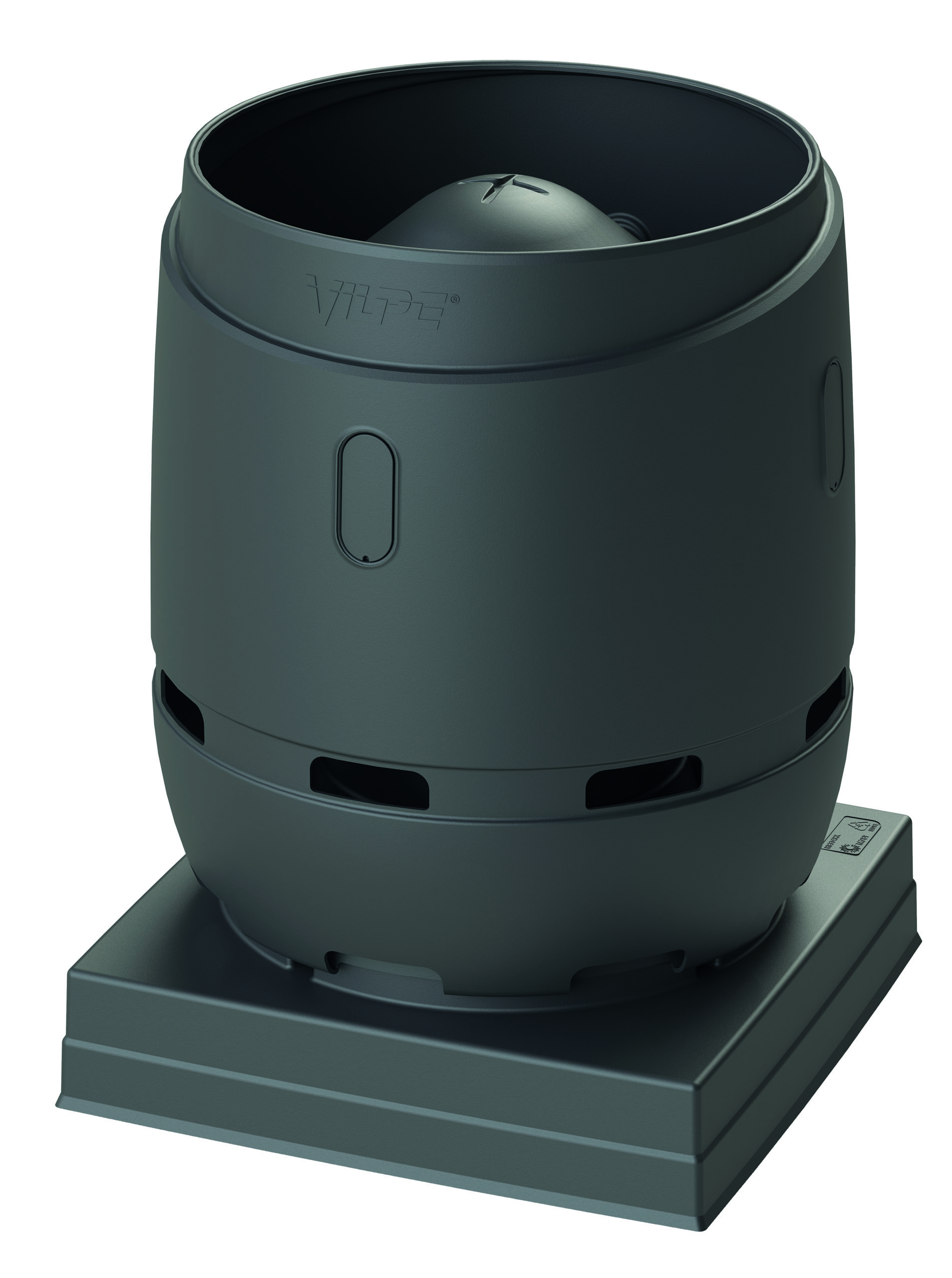 S315 вентиляционный выход с основанием 724х724мм FLOW черный Vilpe купить в Санкт-Петербурге