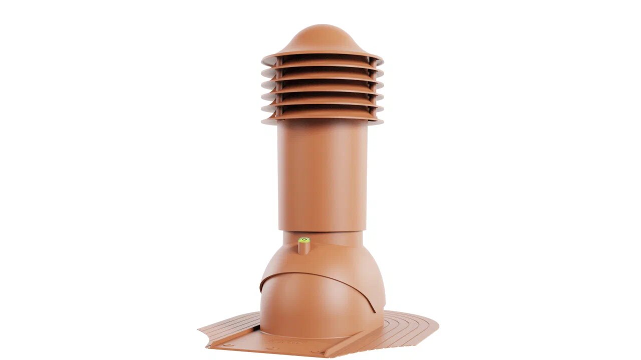 Труба вентиляционная для мягкой кровли (при монтаже) 110/550 (утепленная) купить в Санкт-Петербурге