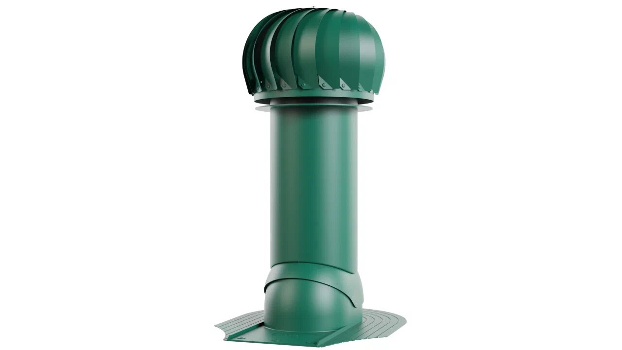 Роторная вентиляция для мягкой кровли при монтаже 125/650 (утепленная) купить в Санкт-Петербурге