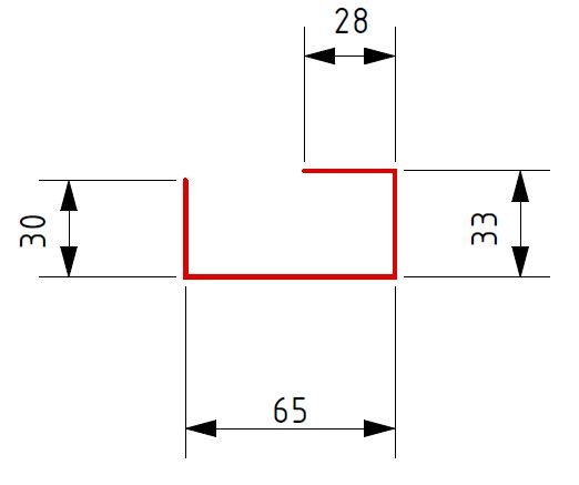 Опорная планка конька 30х65х33х28-2000мм Pural (Matt) BT купить в Санкт-Петербурге