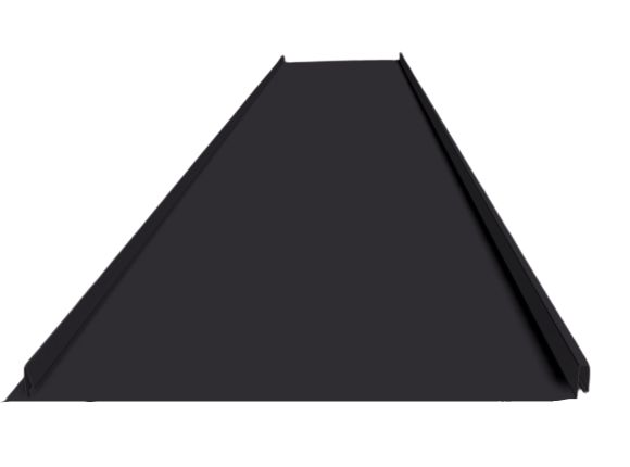 Фальц самозащёлкивающийся с карнизным подгибом Rooftop Matte (Стальной бархат)  купить в Санкт-Петербурге