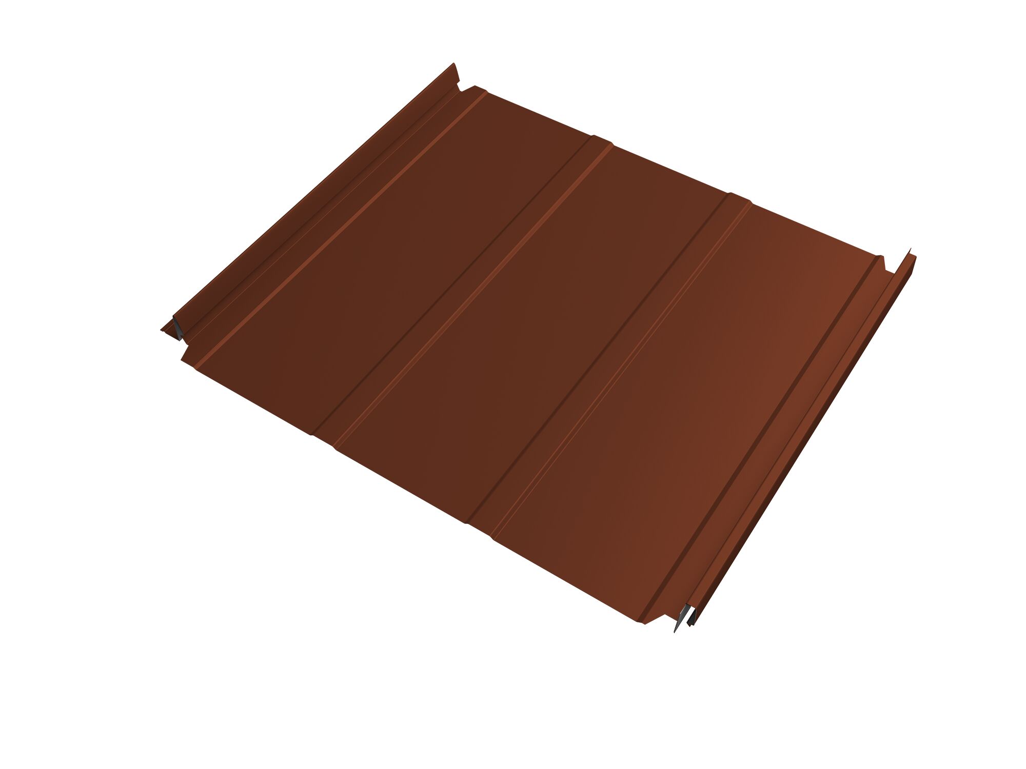 Кликфальц Double Pro Line GL 0.50мм 8004 (кирпичный) Satin с пленкой на замках {длины по спецификации} купить в Санкт-Петербурге