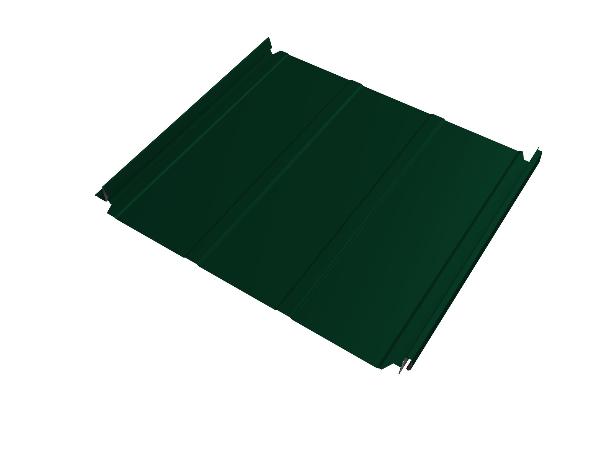 Кликфальц Double Pro Line GL 0.45мм 6005 (темно-зеленый) Drap TX с пленкой на замках {длины по спецификации} купить в Санкт-Петербурге