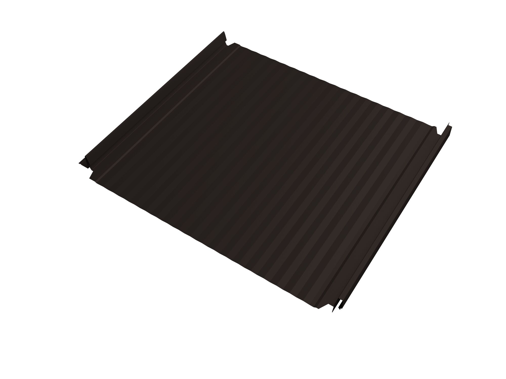 Кликфальц Double Pro Gofr GL 0.45мм Drap TX двусторонний с пленкой на замках {длины по спецификации} купить в Санкт-Петербурге