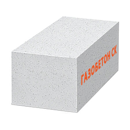 Газобетонный блок СК D500 (B2.5) толщина 400 мм гладкий купить в Санкт-Петербурге