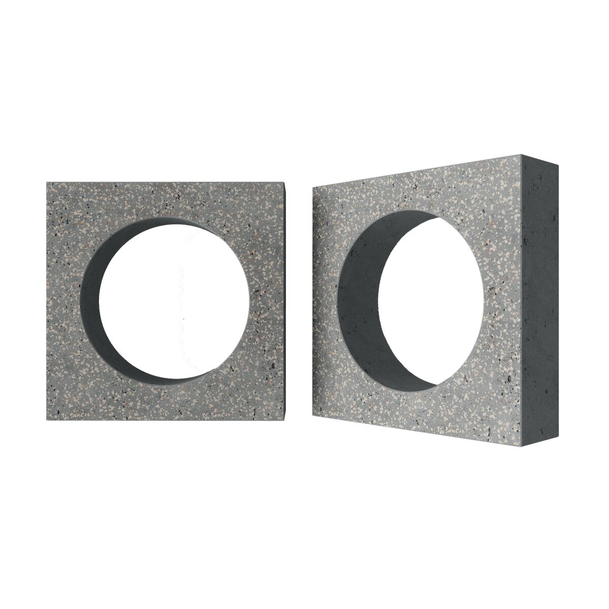 Блок архитектурный шлифованный Planet (Плэнет)-90 LUX серый 250х250мм Nokkel купить в Санкт-Петербурге