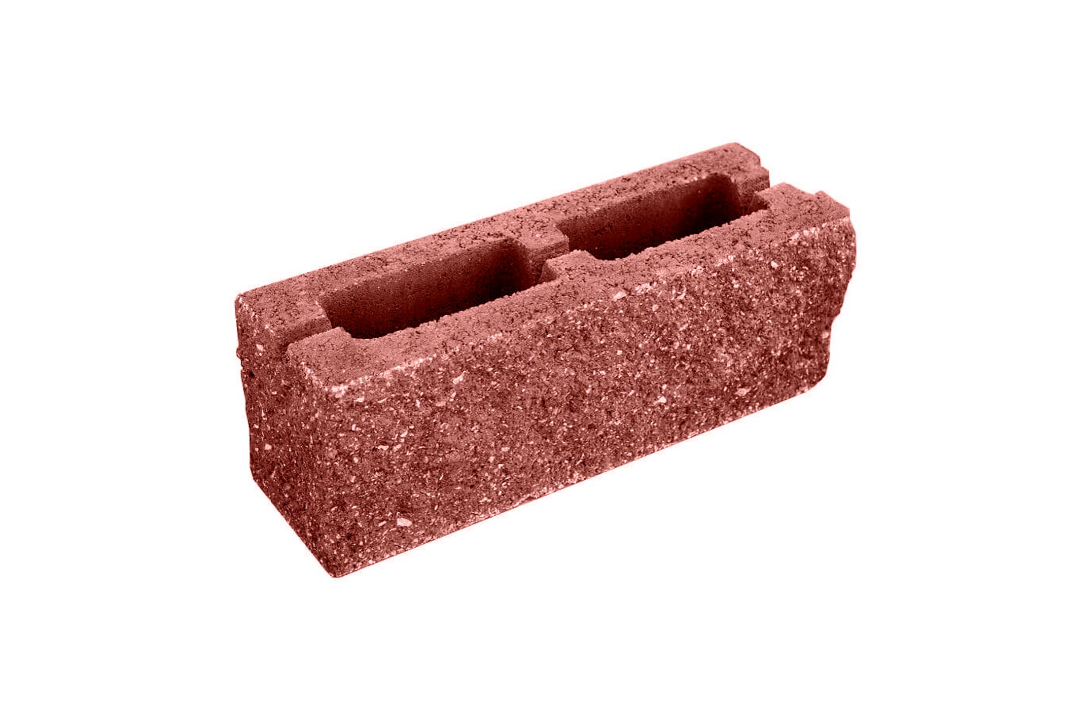 СКЦ-2Л-9 Т Камень бетонный стеновой колотый облиц торцы Стандарт (гладкий) красный 189шт/пд купить в Санкт-Петербурге