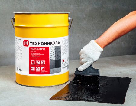 Мастика №24 гидроизоляционная ТехноНиколь (МГТН) 20кг купить в Санкт-Петербурге