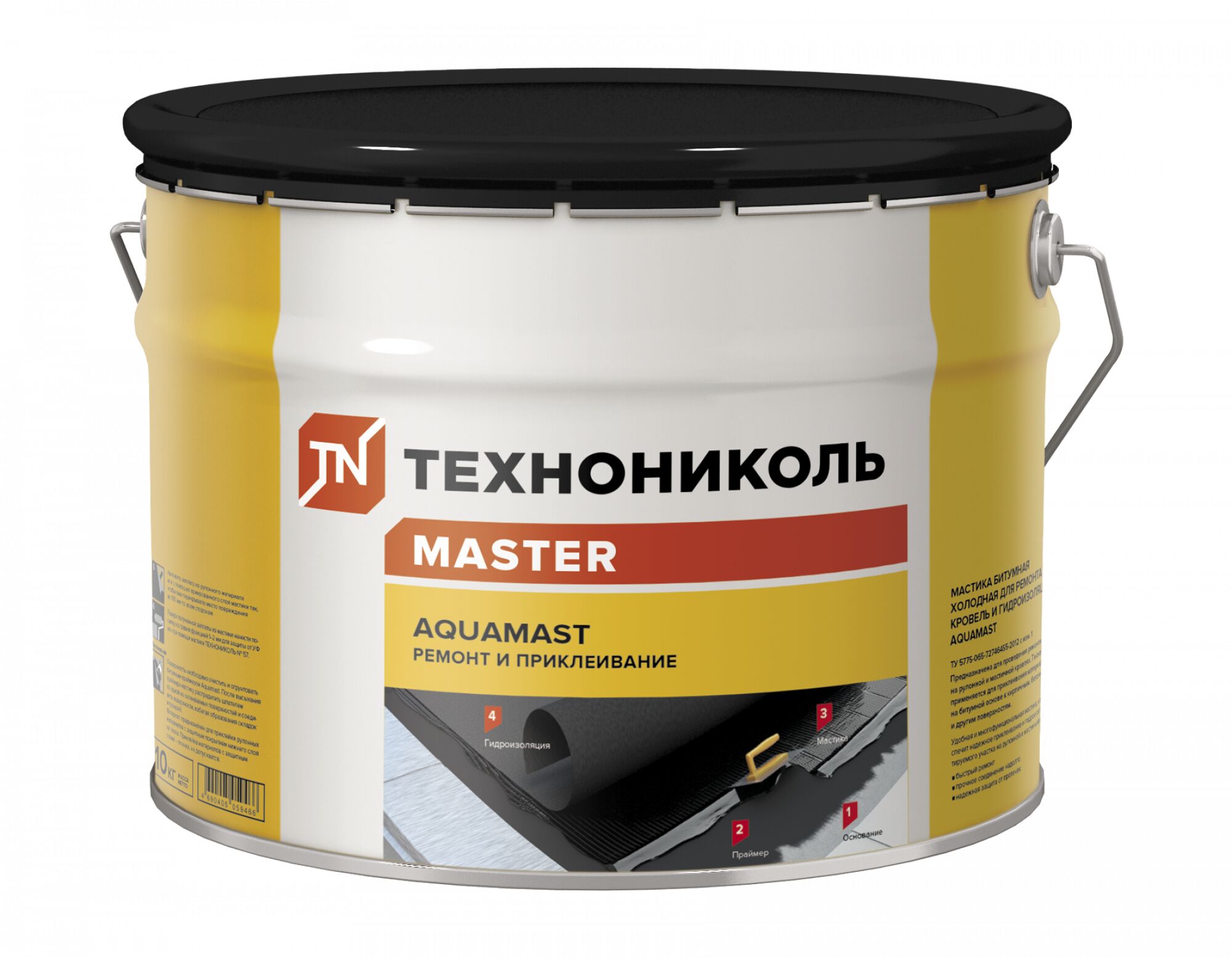 Мастика ремонт и приклеивание AquaMast 10кг купить в Санкт-Петербурге