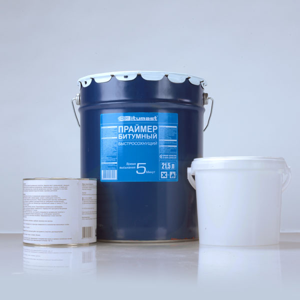 Битумный праймер быстросохнущий Bitumast, 21,5л купить в Санкт-Петербурге