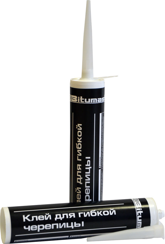 Клей для гибкой черепицы "Фиксатор" Bitumast, 0,3л (картридж) купить в Санкт-Петербурге