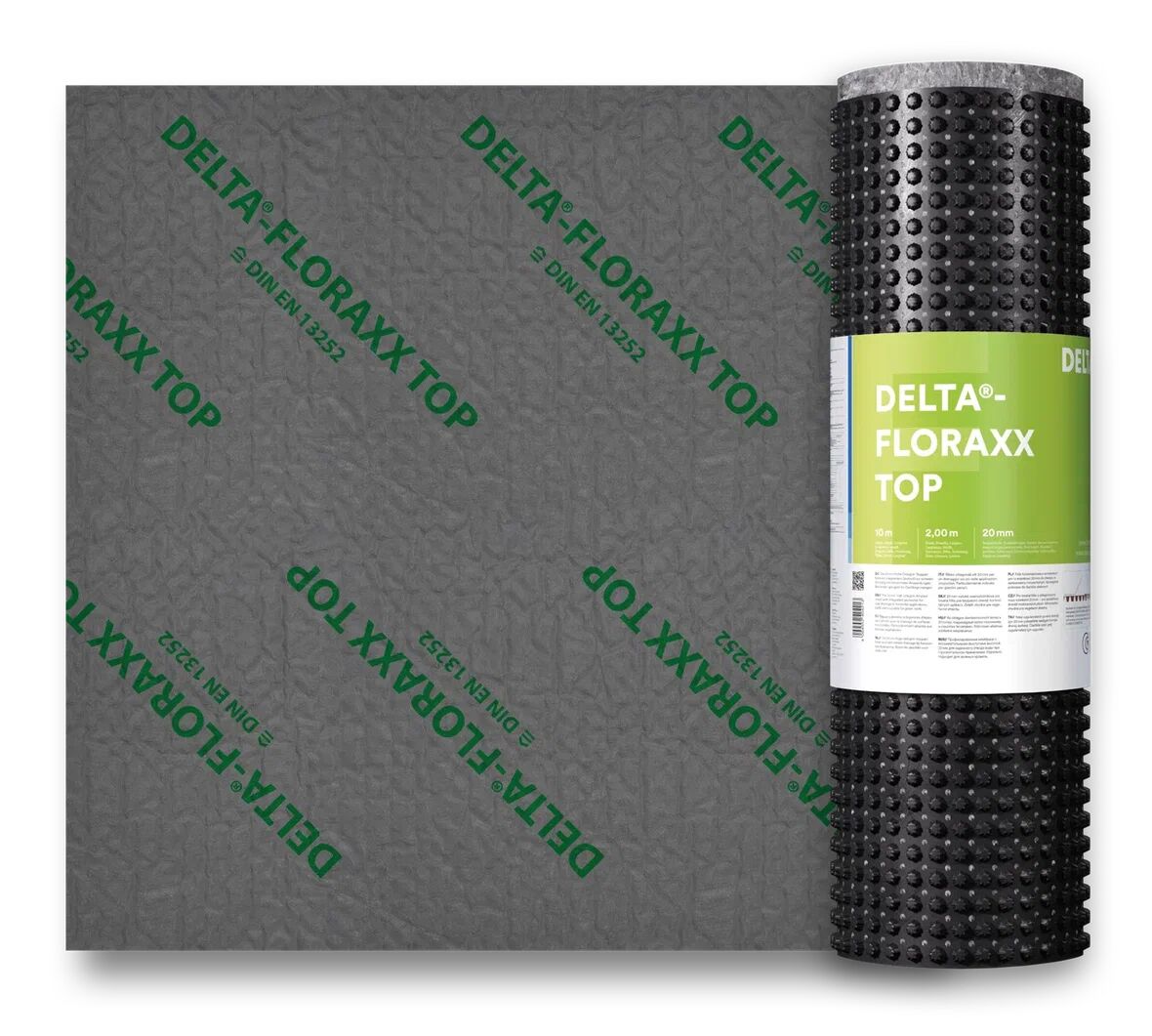 Дренажная мембрана DELTA-FLORAXX-TOP 2х10м, 20м2 купить в Санкт-Петербурге