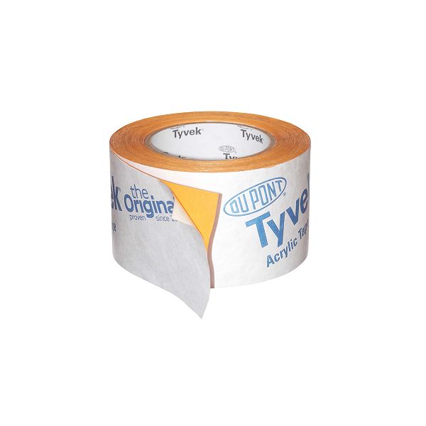 Строительный скотч Tyvek Acrylic Tape 60мм х 25м односторонний акриловый купить в Санкт-Петербурге