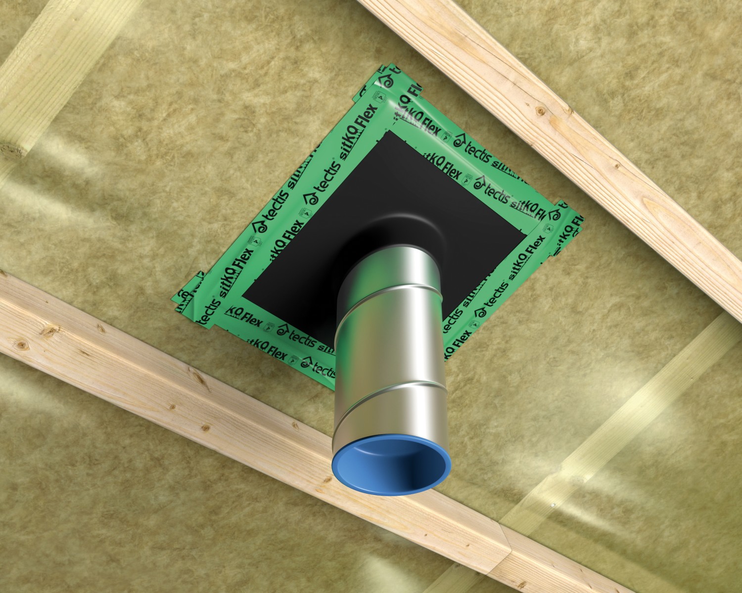 Уплотнительный фланец TECTIS D100 для трубы 120-170мм купить в Санкт-Петербурге