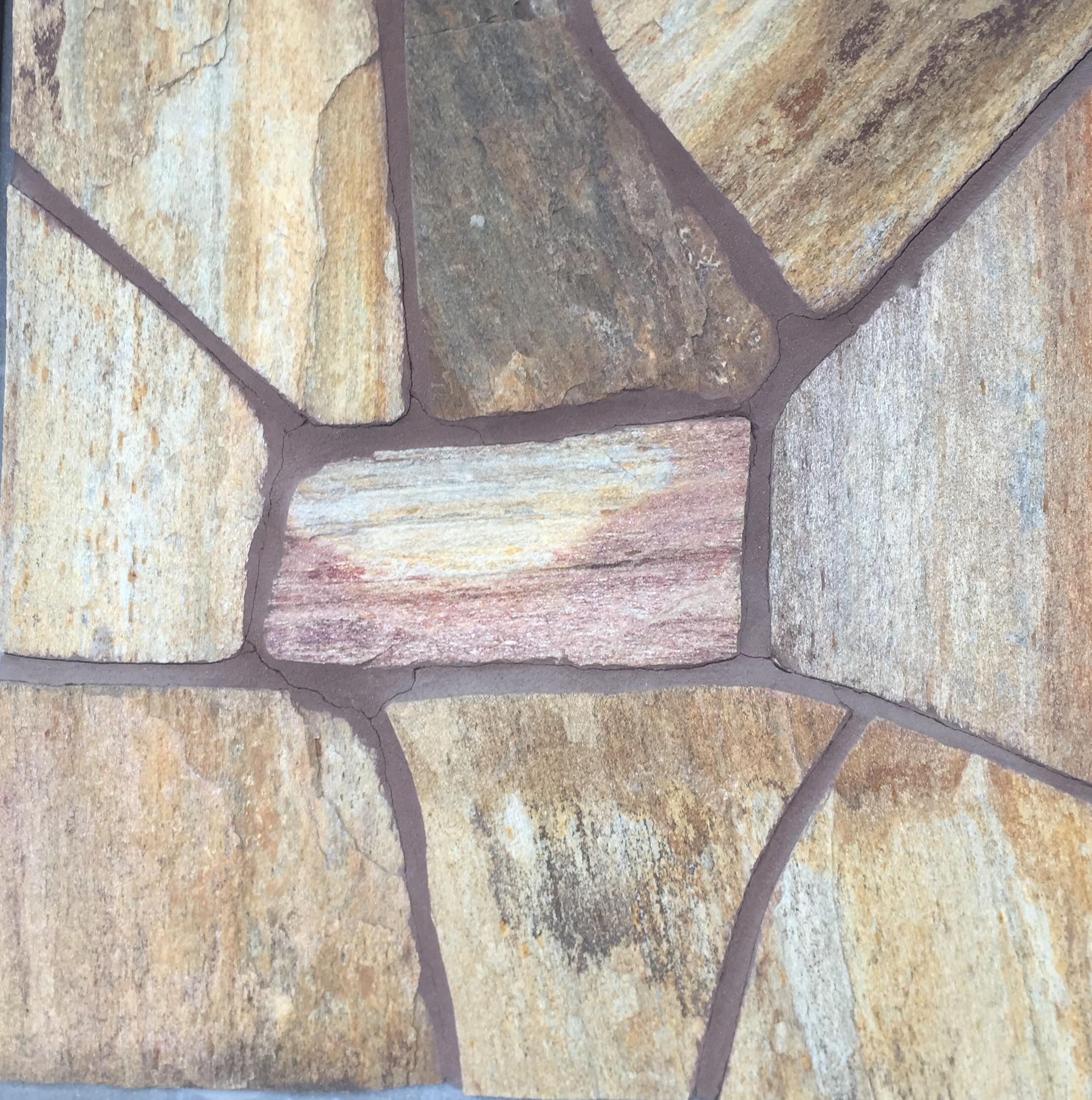 Кварцит Кора дерева златолит рваный край 30-60мм Camonica купить в Санкт-Петербурге