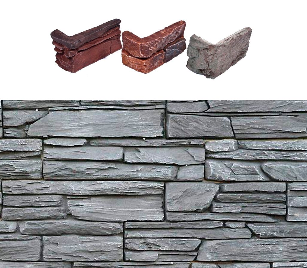 Искусственный камень угловой Лайт Танвальд 500х100мм серый 0.7пог.м CraftStone купить в Санкт-Петербурге