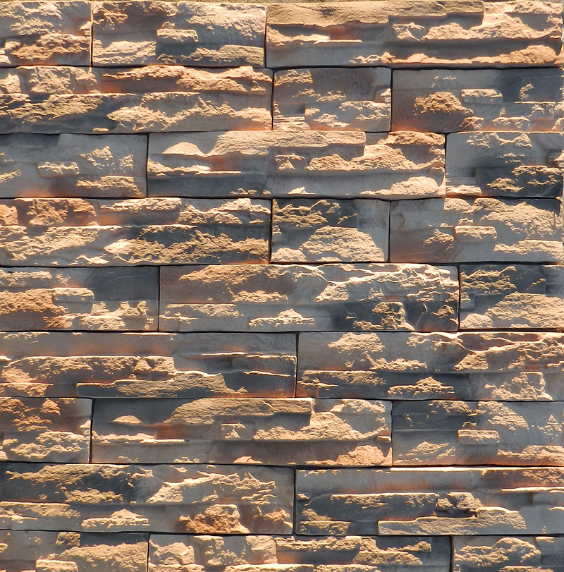 RAMO искусственный камень КОЛОРАДО СЛИМ песочно-коричневый сланец (бетон) 1м2/уп купить в Санкт-Петербурге