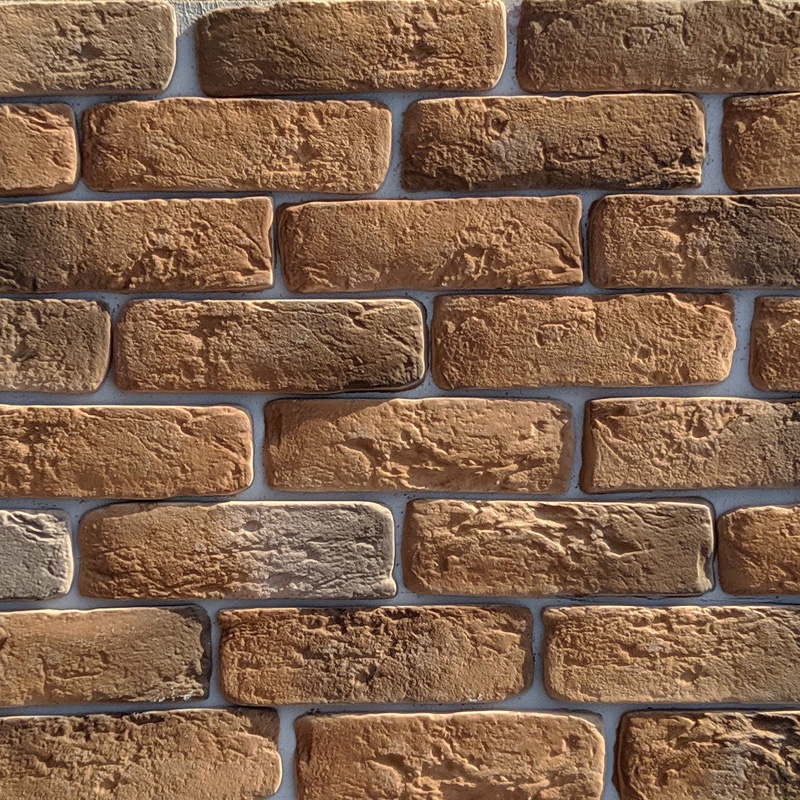 RAMO искусственный камень ЭЛДЕР БРИК коричневый кирпич (бетон) 1м2/уп купить в Санкт-Петербурге