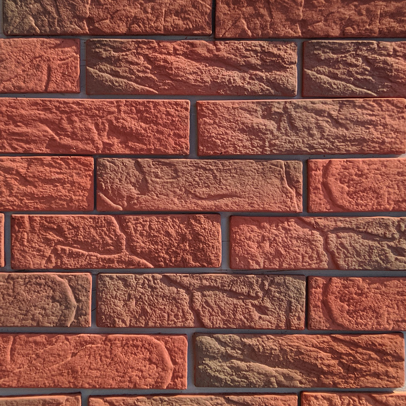 RAMO искусственный камень РАСТИК БРИК кирпично-красный кирпич (бетон) 1м2/уп купить в Санкт-Петербурге