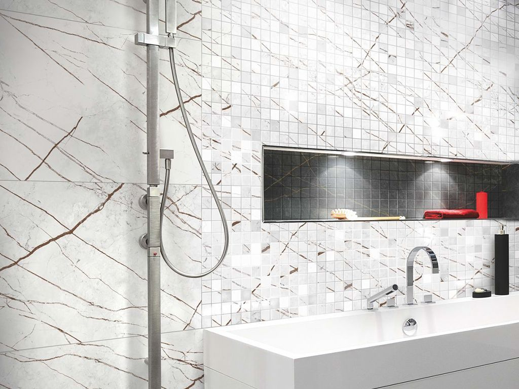 Керамогранит Idalgo Граните Сандра белый легкое лап. LLR мрамор 600х1200х10мм 2,16м2/3шт/уп купить в Санкт-Петербурге