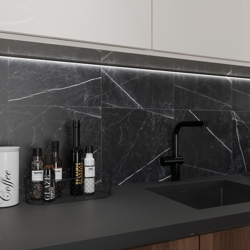 Керамогранит Cersanit Oriental черный мрамор 420х420х8мм 1,58м2/9шт/уп купить в Санкт-Петербурге