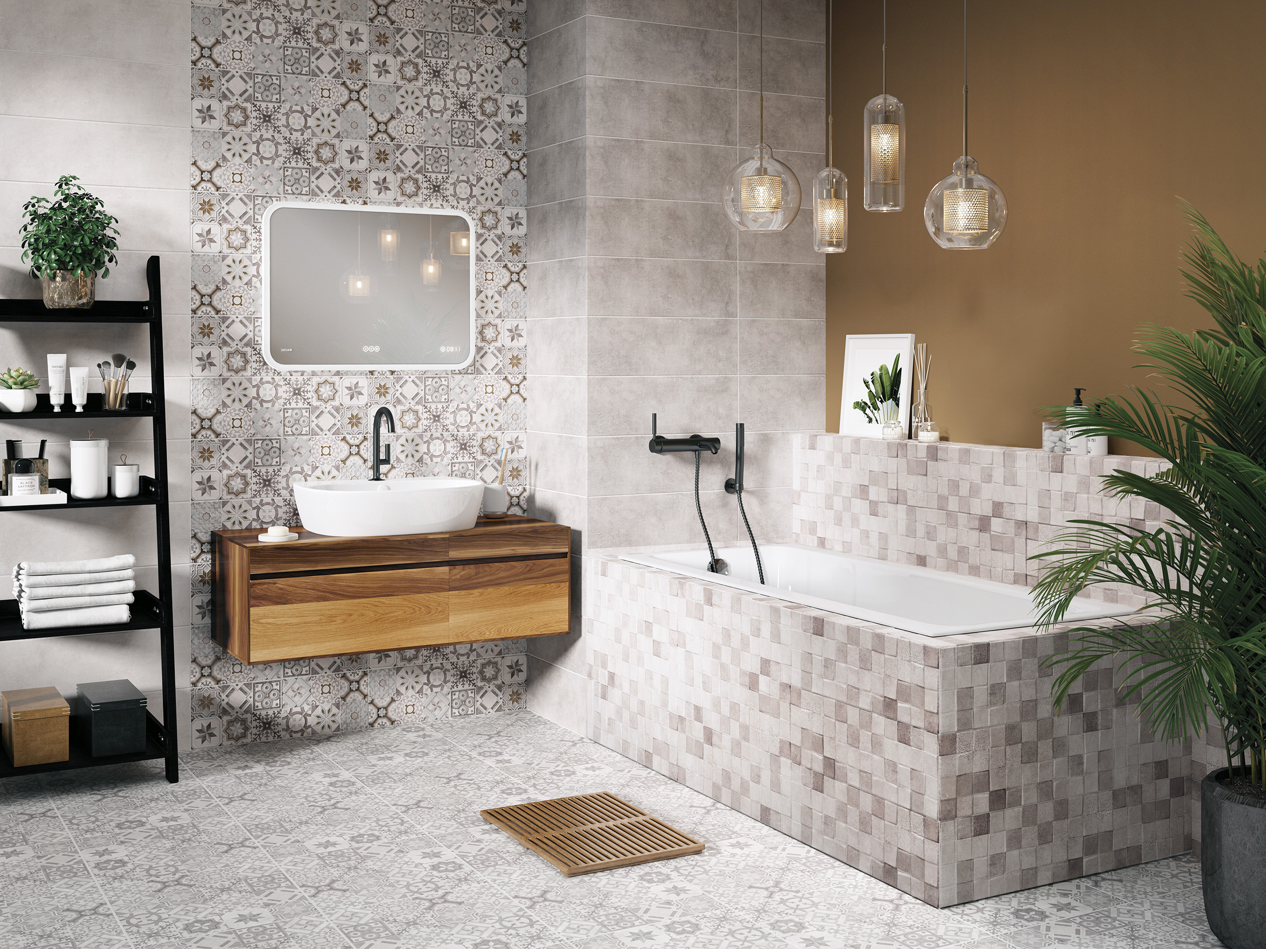 Керамогранит Cersanit Sonata серый бетон 420х420х8мм 1,58м2/9шт/уп купить в Санкт-Петербурге