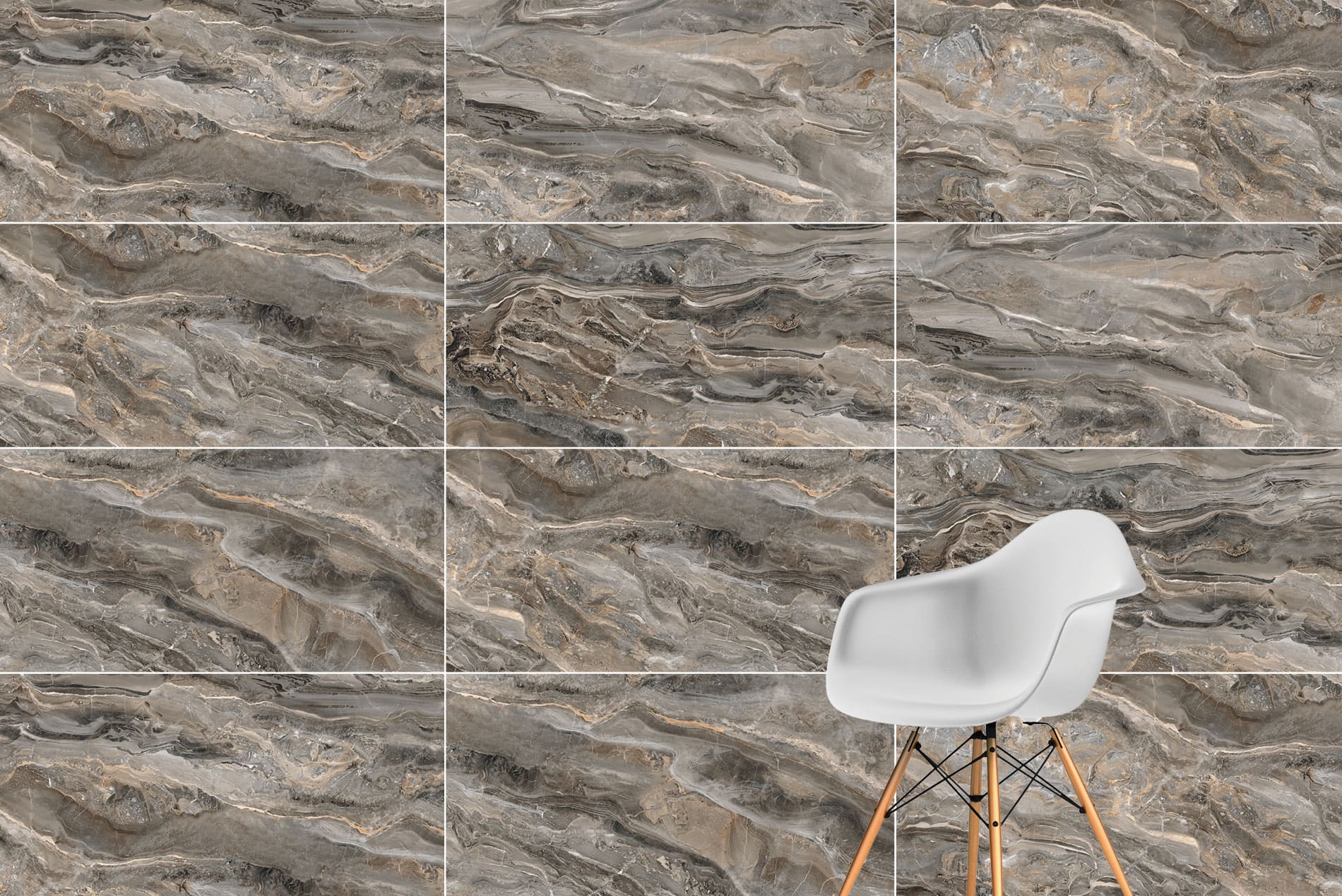 Керамогранит MarbleSet 120x60x0.8 Оробико Темный Греж лаппатир. ректифицир. (2шт/уп/1.44м2) VitrA купить в Санкт-Петербурге