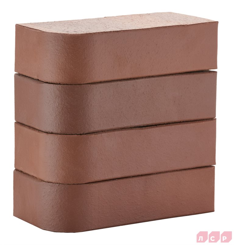 Кирпич ЛСР лицевой полнотелый коричневый 1NF фигурный R60 С0000051384 купить в Санкт-Петербурге