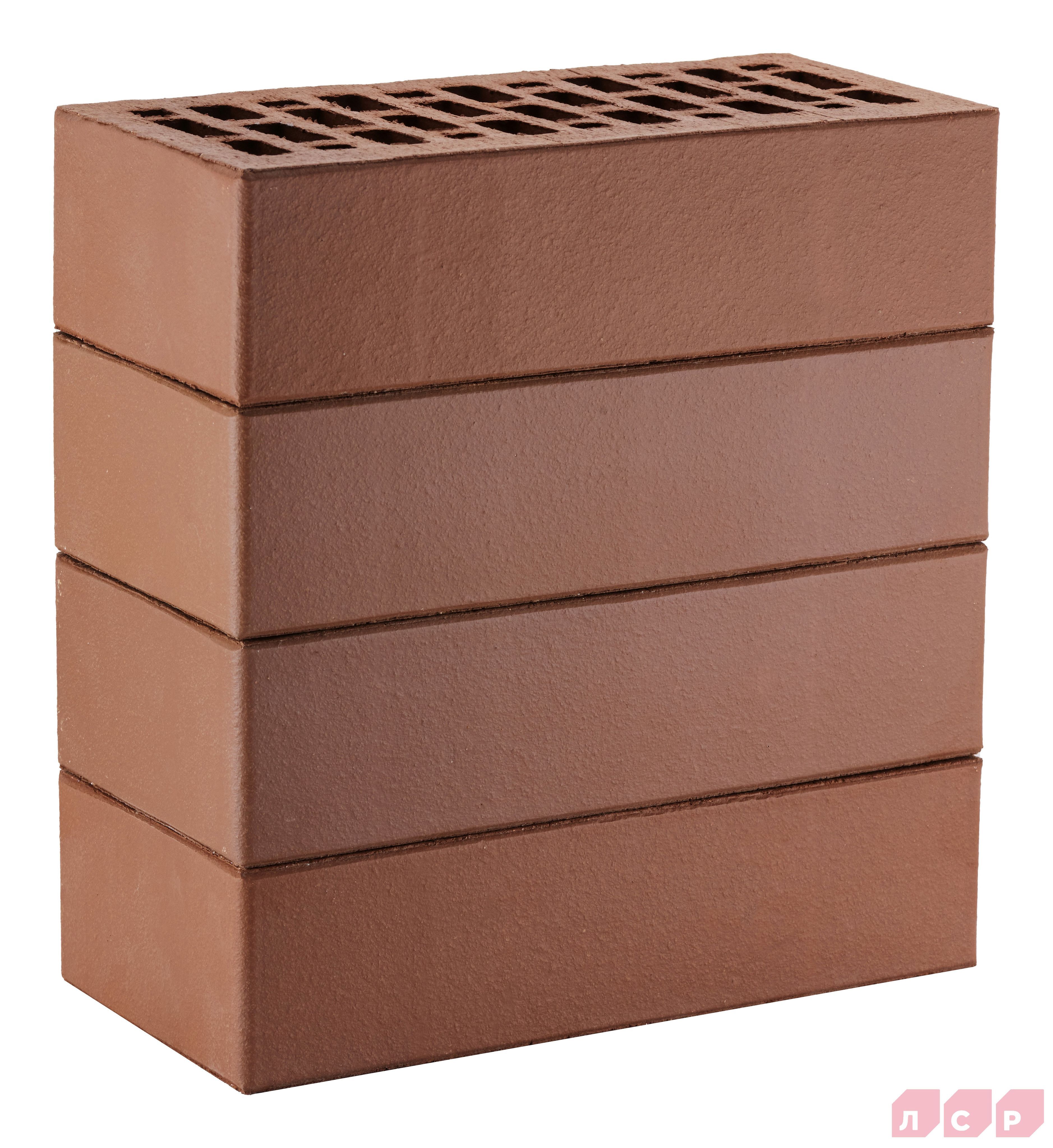 Кирпич ЛСР лицевой пустотелый коричневый 1NF гладкий купить в Санкт-Петербурге