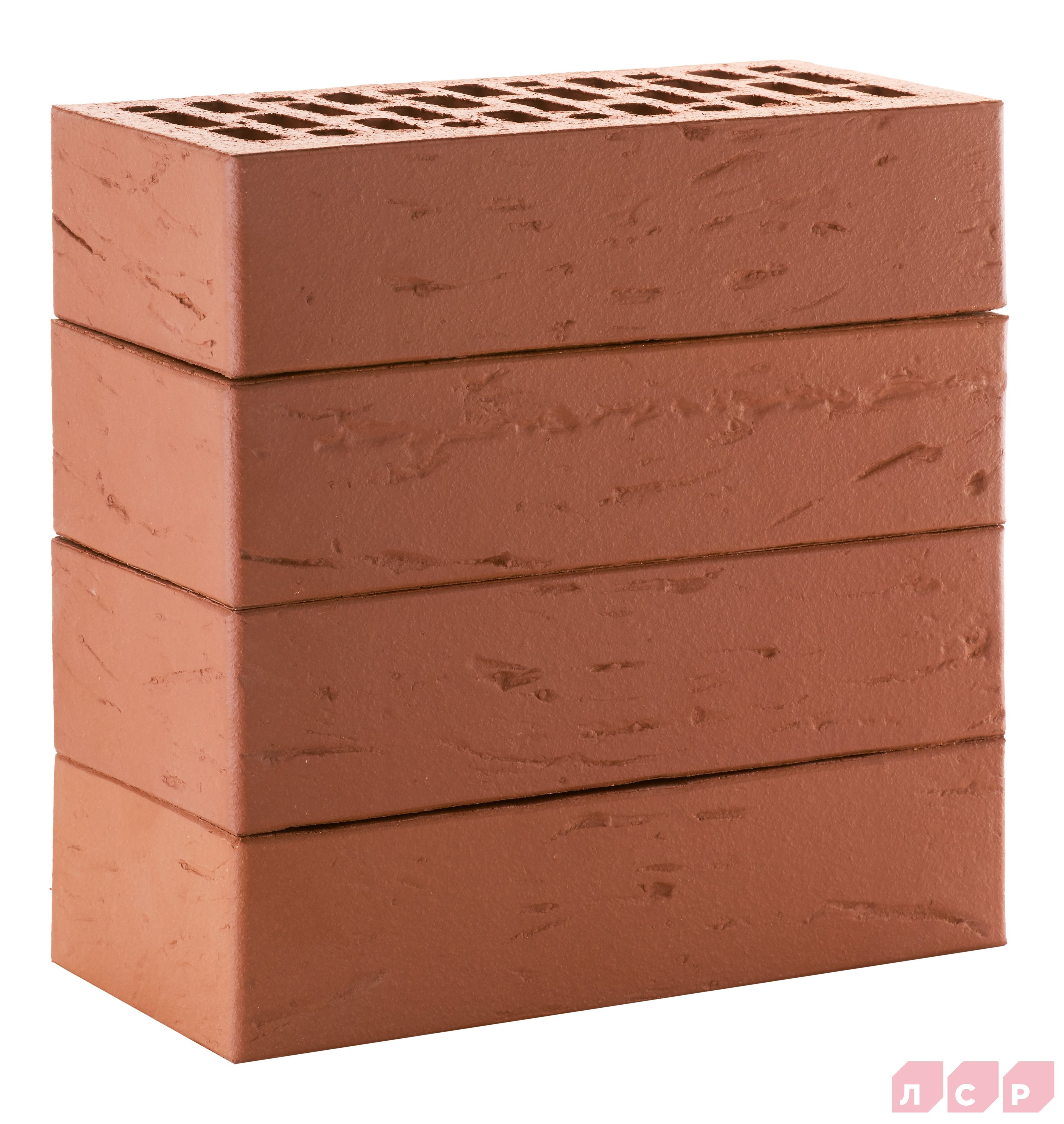 ЛСР Кирпич лицевой 1NF пустотелый темно-красный рустик купить в Санкт-Петербурге