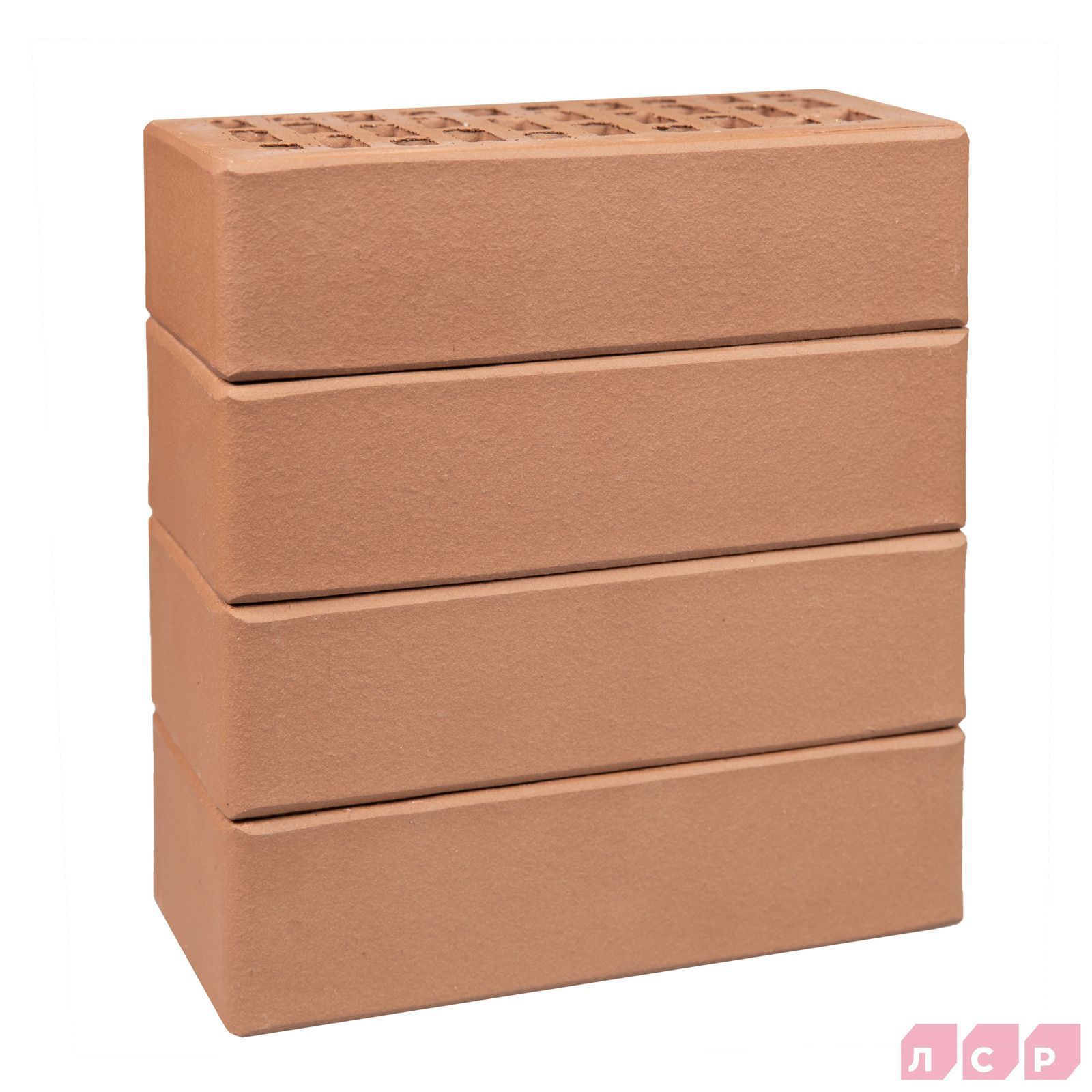 Кирпич ЛСР лицевой пустотелый светло-коричневый 1NF гладкий купить в Санкт-Петербурге