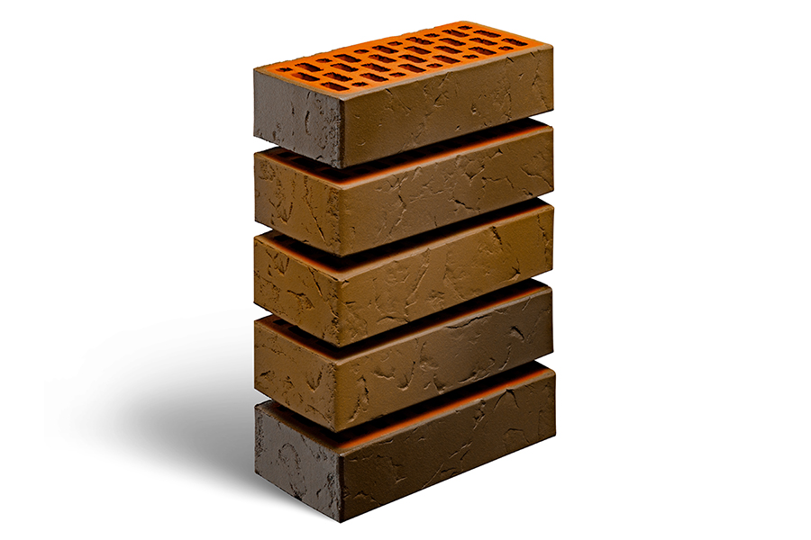 Магма Кирпич лицевой Флешинг Баварская кладка Коричневый Сланец 1НФ 250х120х65мм 420шт/пд купить в Санкт-Петербурге