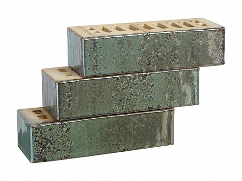 Recke Glanz 1-68-03-2-12 Кирпич облицовочный Зеленый Морская волна 1НФ 250х120х65мм 480шт/пд купить в Санкт-Петербурге