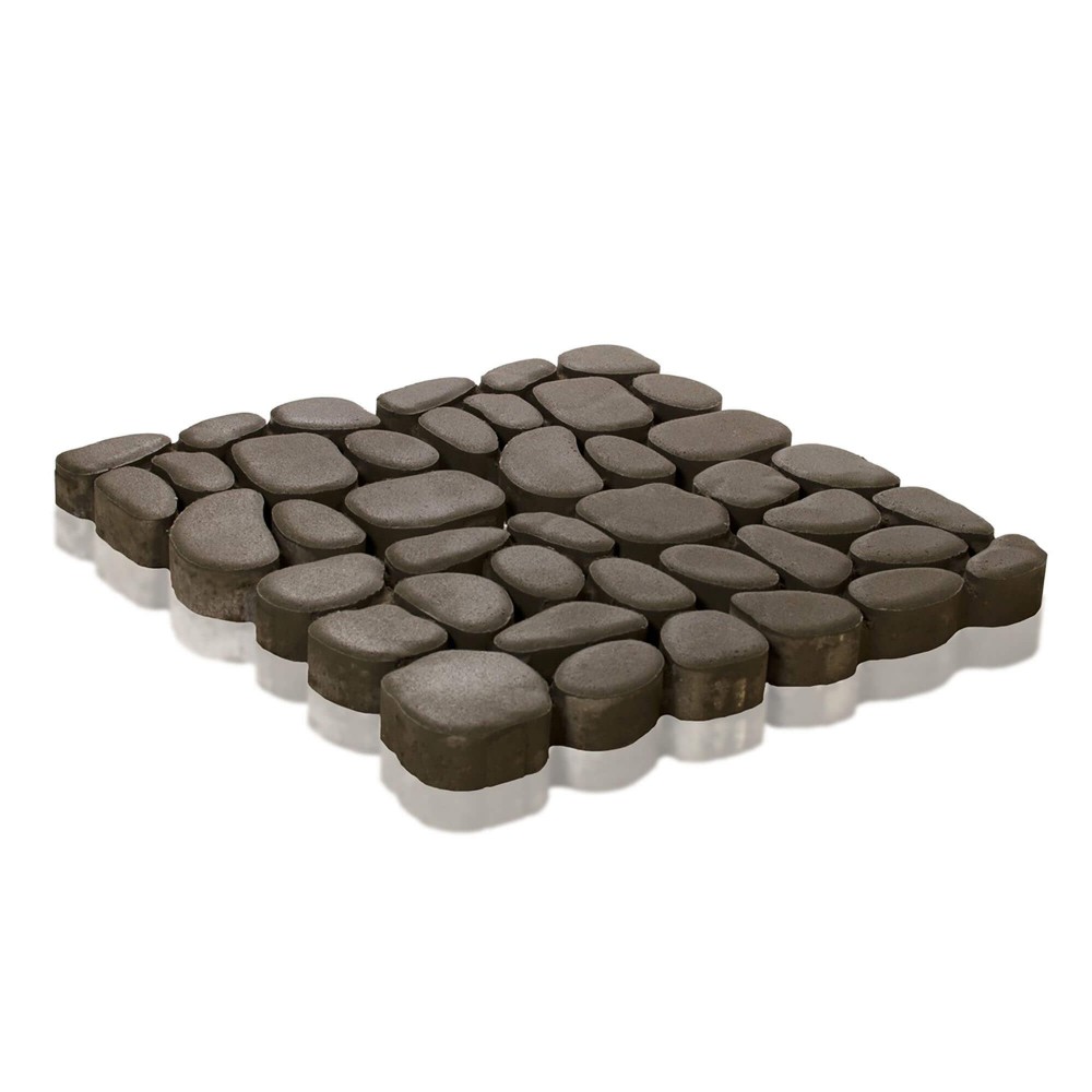 Тротуарная плитка Грин Галет серый 500х500х80 мм купить в Санкт-Петербурге