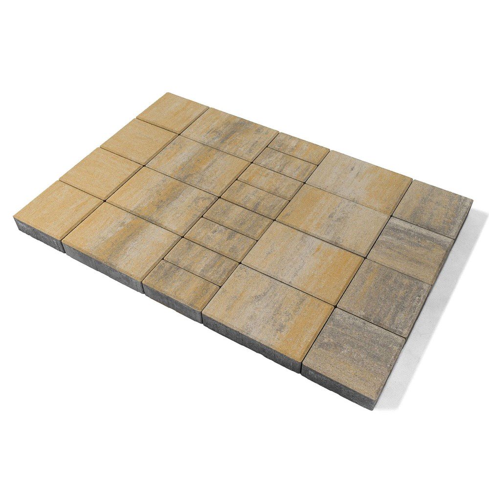 Тротуарная плитка Мозаика Color Mix песчаник, высота 60 мм купить в Санкт-Петербурге