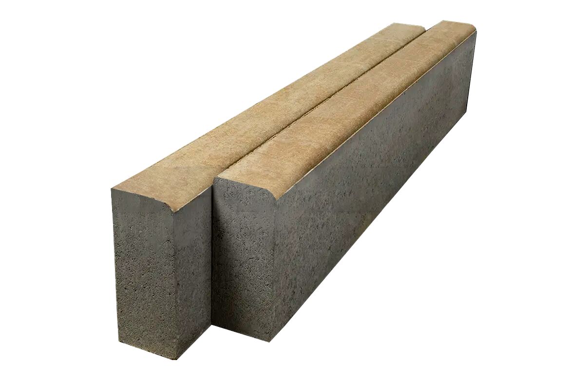 BRAER Бордюр тротуарный БР 100.20.8 1000х200х80 COLOR MIX «Миндаль» двухслойный 48шт/пд купить в Санкт-Петербурге