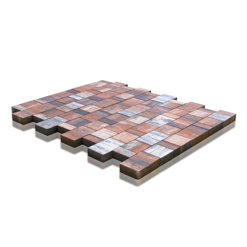 Тротуарная плитка Старый город Ландхаус Color Mix койот, высота 60 мм купить в Санкт-Петербурге