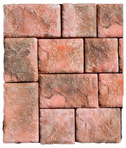 Плитка тротуарная Старый город микс красный CraftStone купить в Санкт-Петербурге