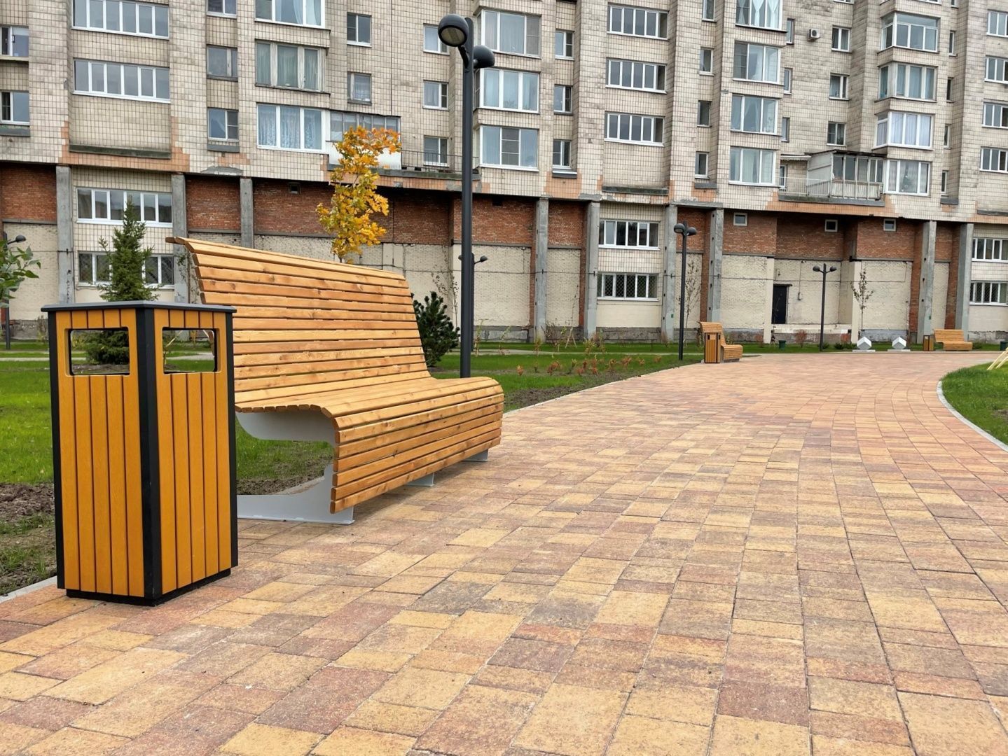 Брусчатка Старый город Б.1.Фсм.8 Листопад гранит осень купить в Санкт-Петербурге