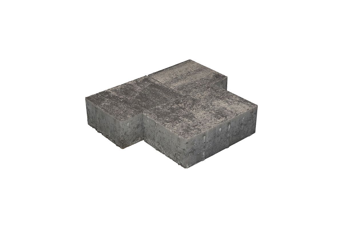 1.П.8 Плитка тротуарная B.3.Фсм.8 "Новый город" Листопад (гладкий) антрацит 10.37м2/пд купить в Санкт-Петербурге