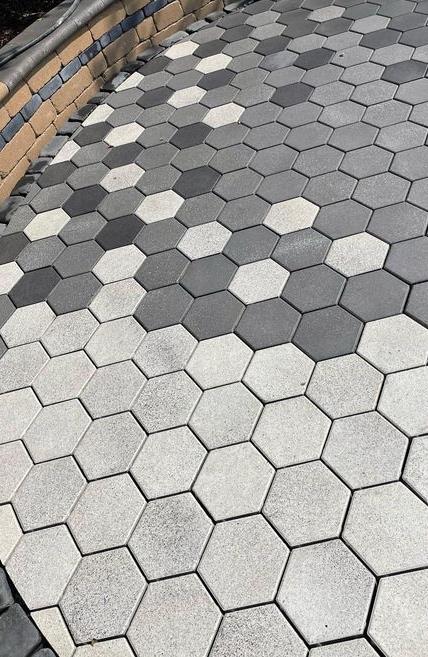 В.3.Ш.8 Плитка бетонная тротуарная "Соты" Стоунмикс мрамор 10.67м2/пд купить в Санкт-Петербурге