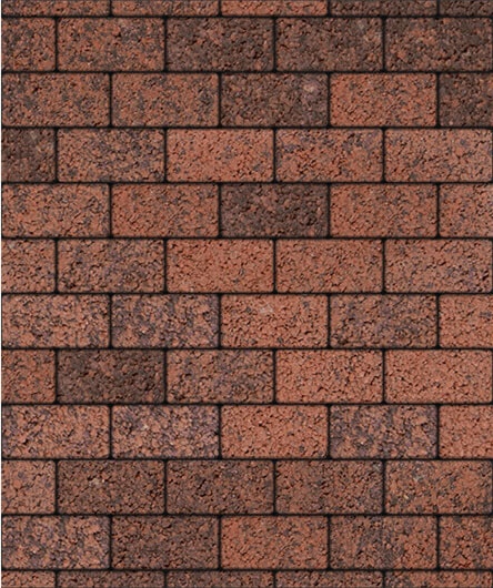 Б.8.П.8 Плитка бетонная тротуарная "Прямоугольник" Листопад (гладкий) клинкер 10.45м2/пд купить в Санкт-Петербурге