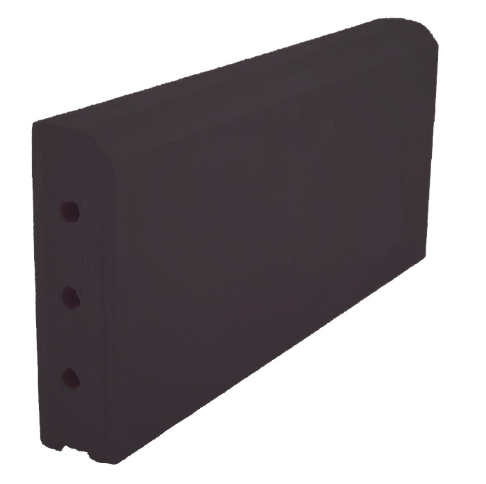 KR Камень бордюрный темно-коричневый натуральный 305х37х130мм ZG Clinker купить в Санкт-Петербурге