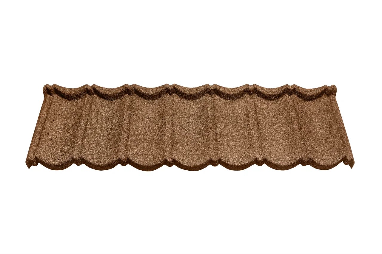 Черепица композитная 0.40мм 1340х420мм CM ROOF BOND COFFEE (кофе) купить в Санкт-Петербурге