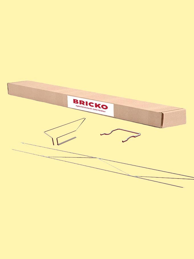 Комплект элементов перемычки SK-V №2, вертикальный тип кладки, проем шириной 75-100см, BRICKO купить в Санкт-Петербурге