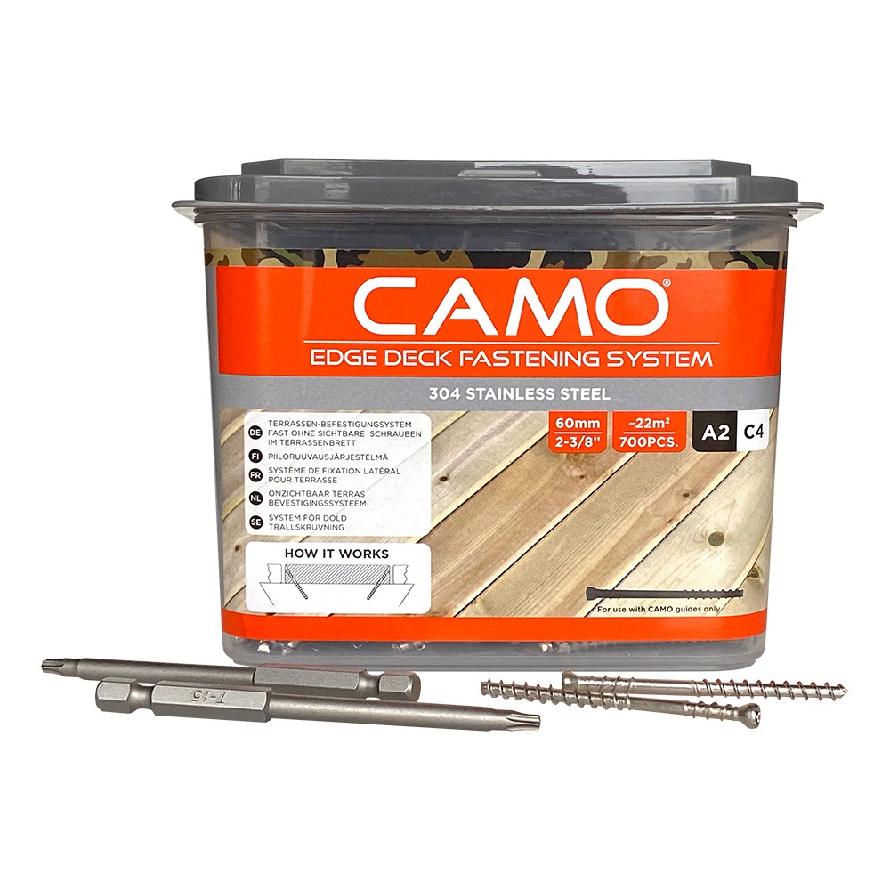 Упаковка саморезов (скрытый крепеж) CAMO А2 60мм 700шт/уп купить в Санкт-Петербурге